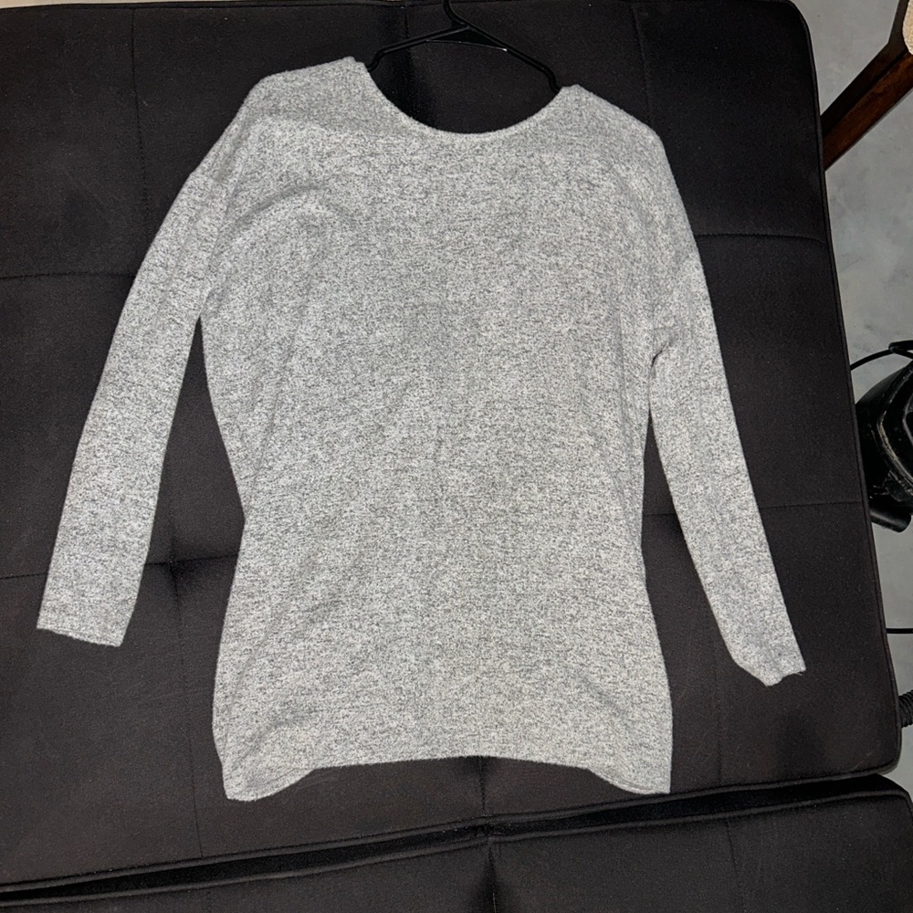 Cherish Heather Gray Knit Top